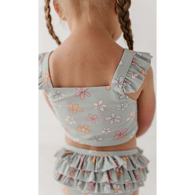 Girl's Two-Piece Ruffle Swimsuit Sketched Daisy - Two Pieces - 9