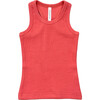 Girl's Ribbed Tank Cherry Pink - Tank Tops - 1 - thumbnail