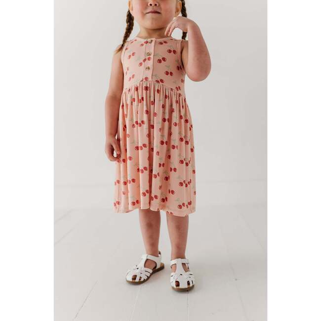 Girl's Henley Tank Dress Cherries - Dresses - 5