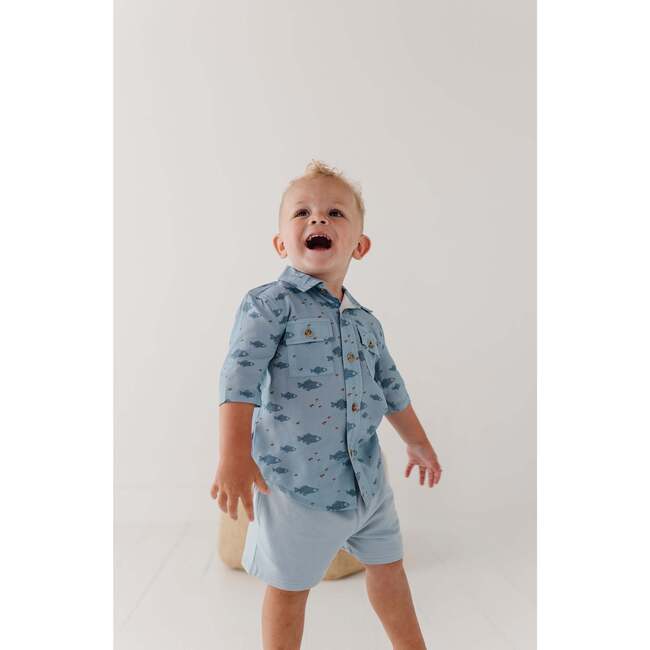 Boy's Utility Shirt Fish - Button Downs - 5
