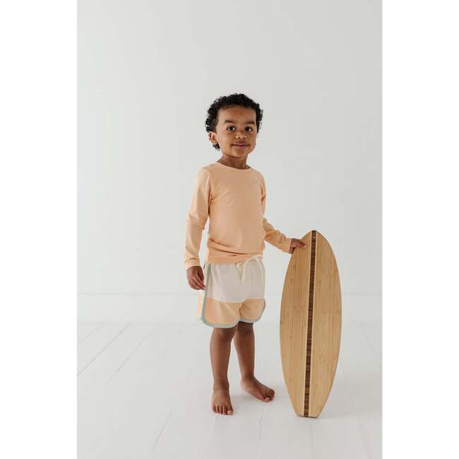 Boy's Long Sleeve Rash Guard Swim Shirt Fish