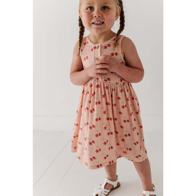 Girl's Henley Tank Dress Cherries - Dresses - 9