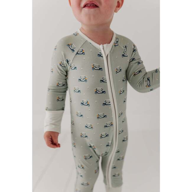 Baby Long Sleeve Zip Romper Desert Mist Blooms - Rompers - 3