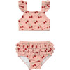 Girl's Two-Piece Ruffle Swimsuit Cherries - Two Pieces - 1 - thumbnail