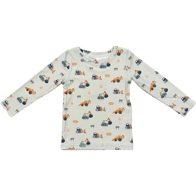 Boy's Long Sleeve Rash Guard Swim Shirt Construction