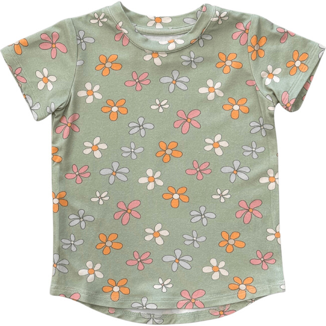 Girl's Short Sleeve Tee Sketched Daisy