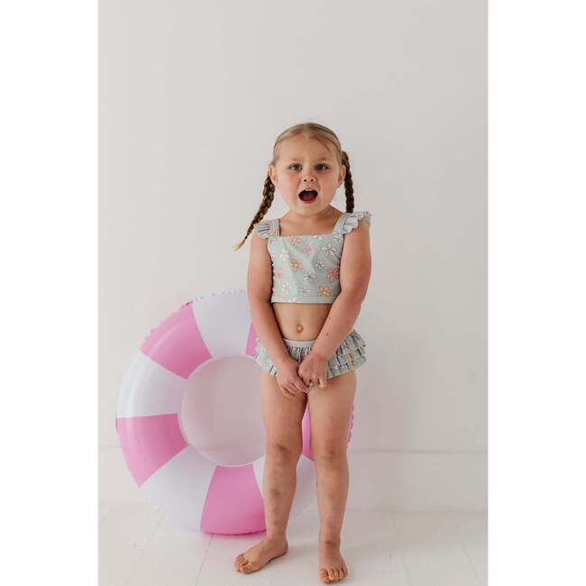 Girl's Two-Piece Ruffle Swimsuit Cherries