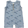 Boy's Sleeveless Romper Fish - Rompers - 1 - thumbnail