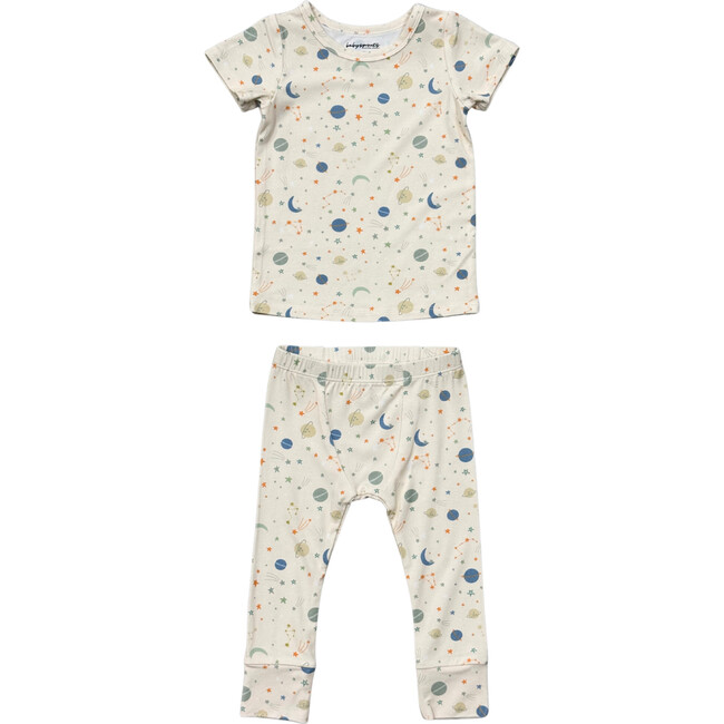 Boy's Short Sleeve Lounge Set Planets