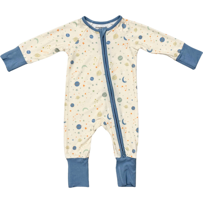 Baby Long Sleeve Zip Romper Planets