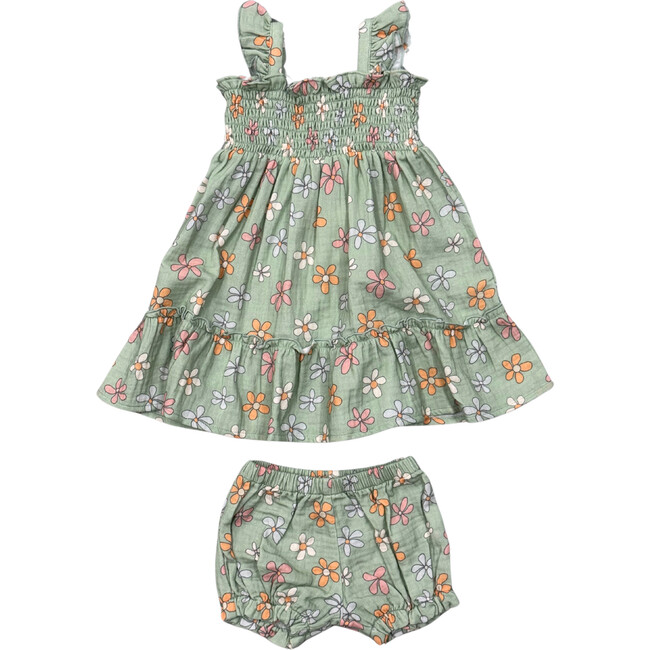 Baby Girl Flutter Dress Set Sketched Daisy
