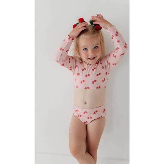 Girl's Crop Two-Piece Swimsuit Cherries - Two Pieces - 3