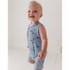Boy's Sleeveless Romper Fish - Rompers - 6
