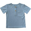 Boy's Short Sleeve Henley Shirt Mountain Spring - T-Shirts - 1 - thumbnail