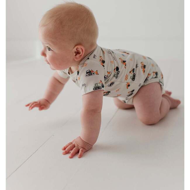 Baby Short Sleeve Bodysuit Construction - Onesies - 4