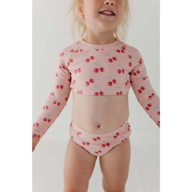Girl's Crop Two-Piece Swimsuit Cherries - Two Pieces - 6