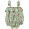 Baby Girl Gauze Bubble Romper Sketched Daisy - Rompers - 1 - thumbnail