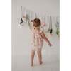 Baby Girl Gauze Bubble Romper Sketched Daisy - Rompers - 2