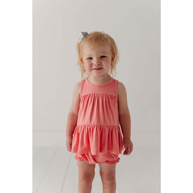 Baby Girl Double Peplum & Bloomer Set Desert Mist Blooms - Mixed Apparel Set - 5