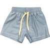 Boy's Swim Shorts Dusty Sky Blue - Swim Trunks - 1 - thumbnail
