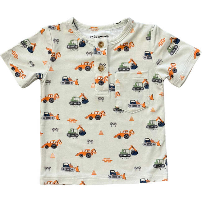 Boy's Short Sleeve Henley Shirt Construction