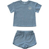 Short Sleeve Cotton Terry Set Mountain Spring - Mixed Apparel Set - 1 - thumbnail
