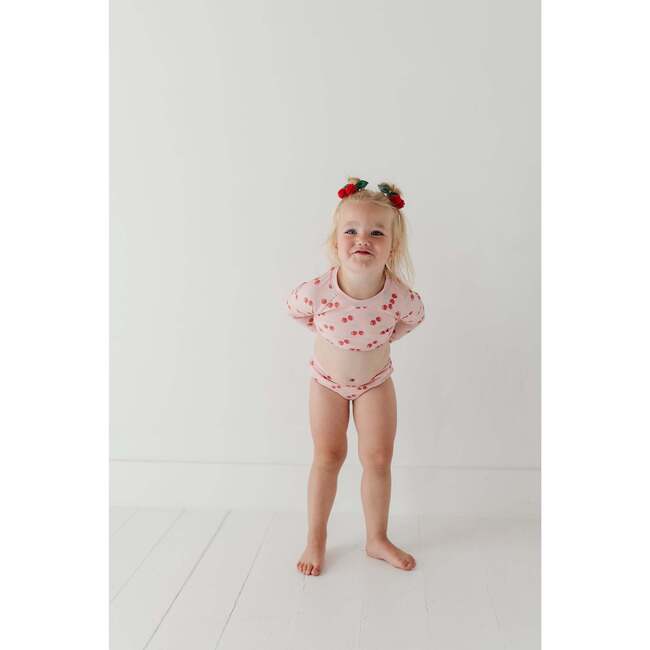 Girl's Crop Two-Piece Swimsuit Cherries - Two Pieces - 10