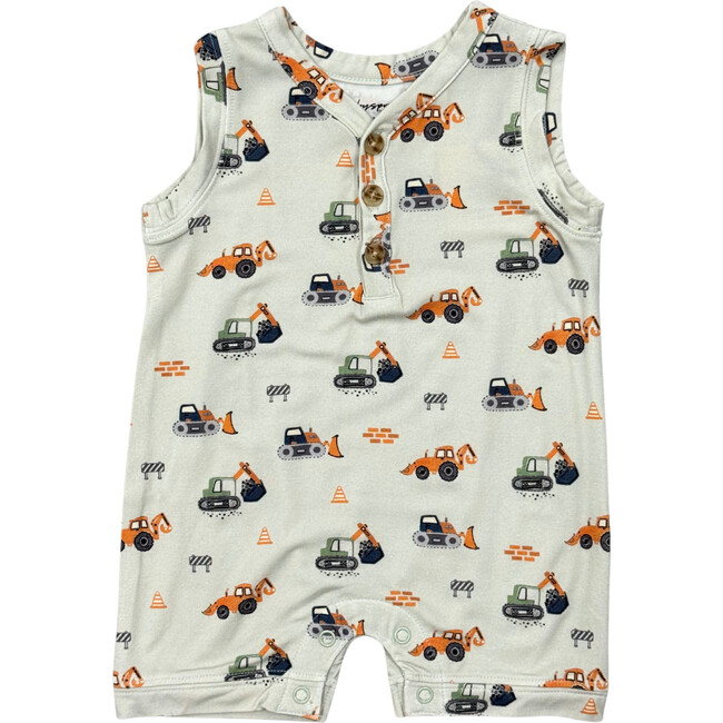Boy's Sleeveless Romper Construction