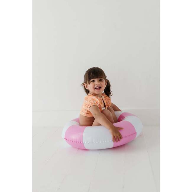 Girl's Puff Sleeve Swimsuit Desert Mist Blooms