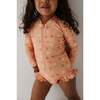 Girl's One-Piece Ruffle Rash Guard Swimsuit Desert Mist Blooms - One Pieces - 4