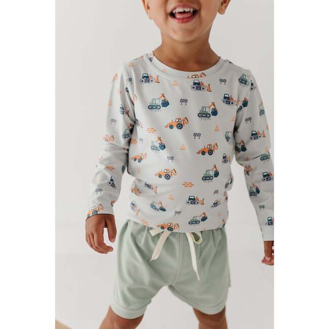 Boy's Swim Shorts Dusty Sky Blue - Swim Trunks - 5