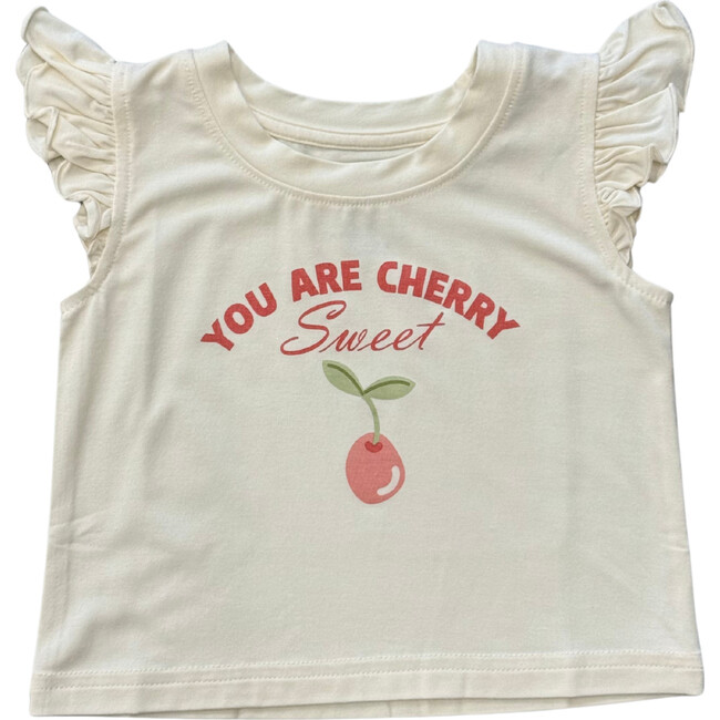 Girl's Sleeveless Top You are Cherry Sweet