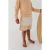 Boy's Colorblock Swim Shorts Ecru - Swim Trunks - 4