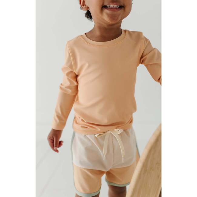 Boy's Long Sleeve Rash Guard Swim Shirt Desert Mist - Rash Guards - 6