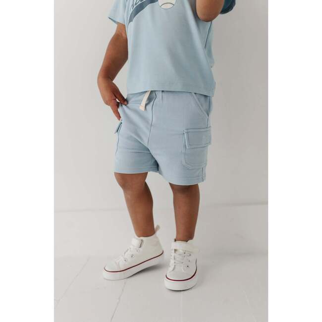 Boy's Cargo Shorts Dusty Sky Blue - Shorts - 9