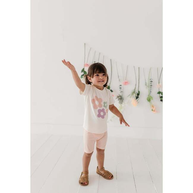 Girl's Short Sleeve Tee Summer Blooms - T-Shirts - 8