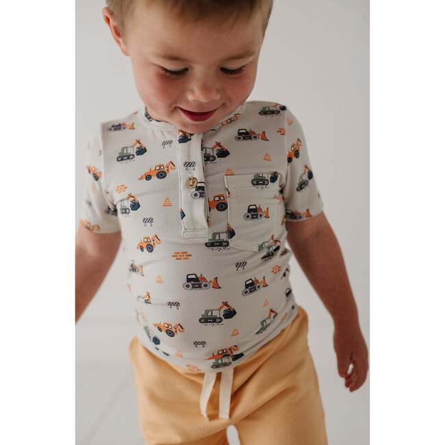 Boy's Short Sleeve Henley Shirt Baseball - T-Shirts - 10