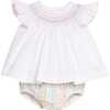 Smocked Bishop Diaper Set, Rainbow - Mixed Apparel Set - 1 - thumbnail