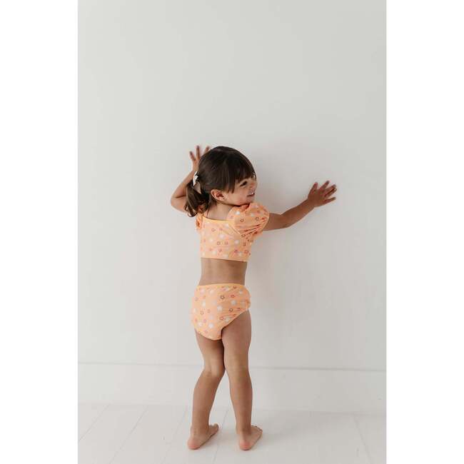 Girl's Puff Sleeve Swimsuit Sketch Daisy - One Pieces - 8