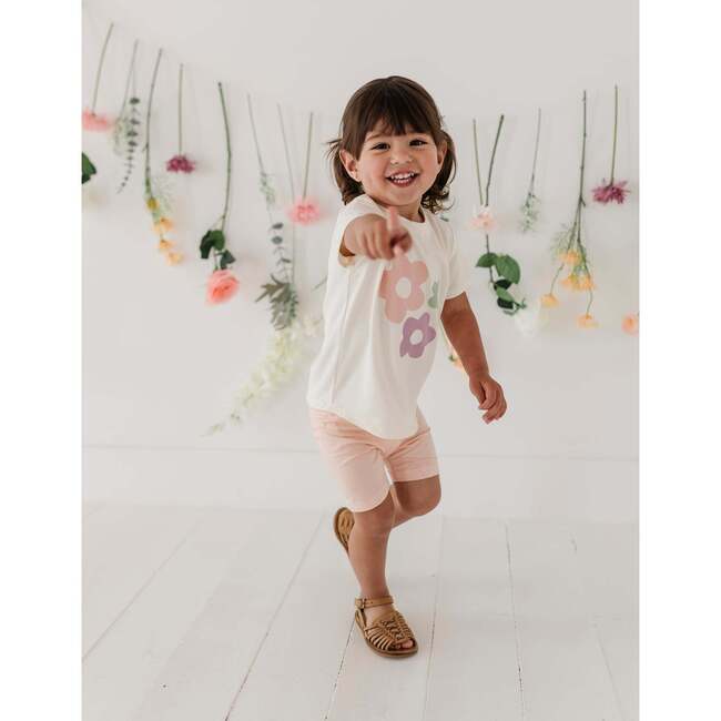 Girl's Short Sleeve Tee Summer Blooms - T-Shirts - 10