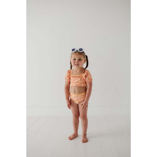 Girl's Puff Sleeve Swimsuit Sketch Daisy - One Pieces - 9