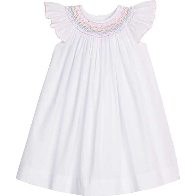 Smocked Bishop Dress, Rainbow