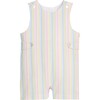 Button Tab John John, Rainbow Stripe Seersucker - Rompers - 1 - thumbnail