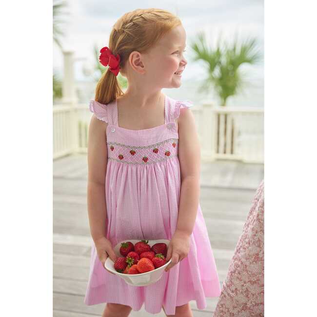 Smocked Lizzy D Dress, Strawberries