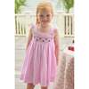 Smocked Lizzy D Dress, Strawberries - Dresses - 3 - thumbnail