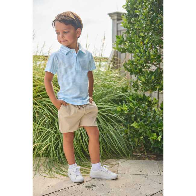 Short Sleeve Polo, Sky Stripe - Polo Shirts - 3