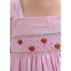 Smocked Lizzy D Dress, Strawberries - Dresses - 4 - thumbnail