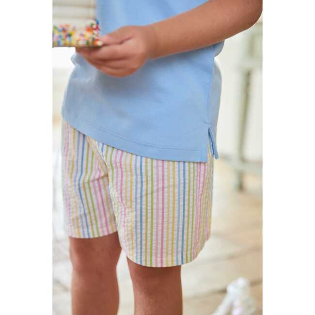 Basic Short, Rainbow Stripe Seersucker - Shorts - 3