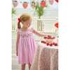 Smocked Lizzy D Dress, Strawberries - Dresses - 5 - thumbnail