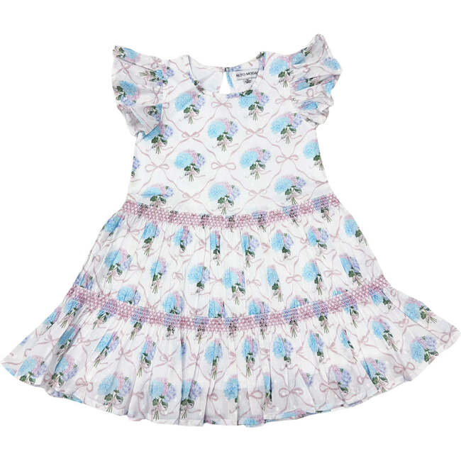 Hydrangeas with Bows Twirl Dress & Bloomer Set
